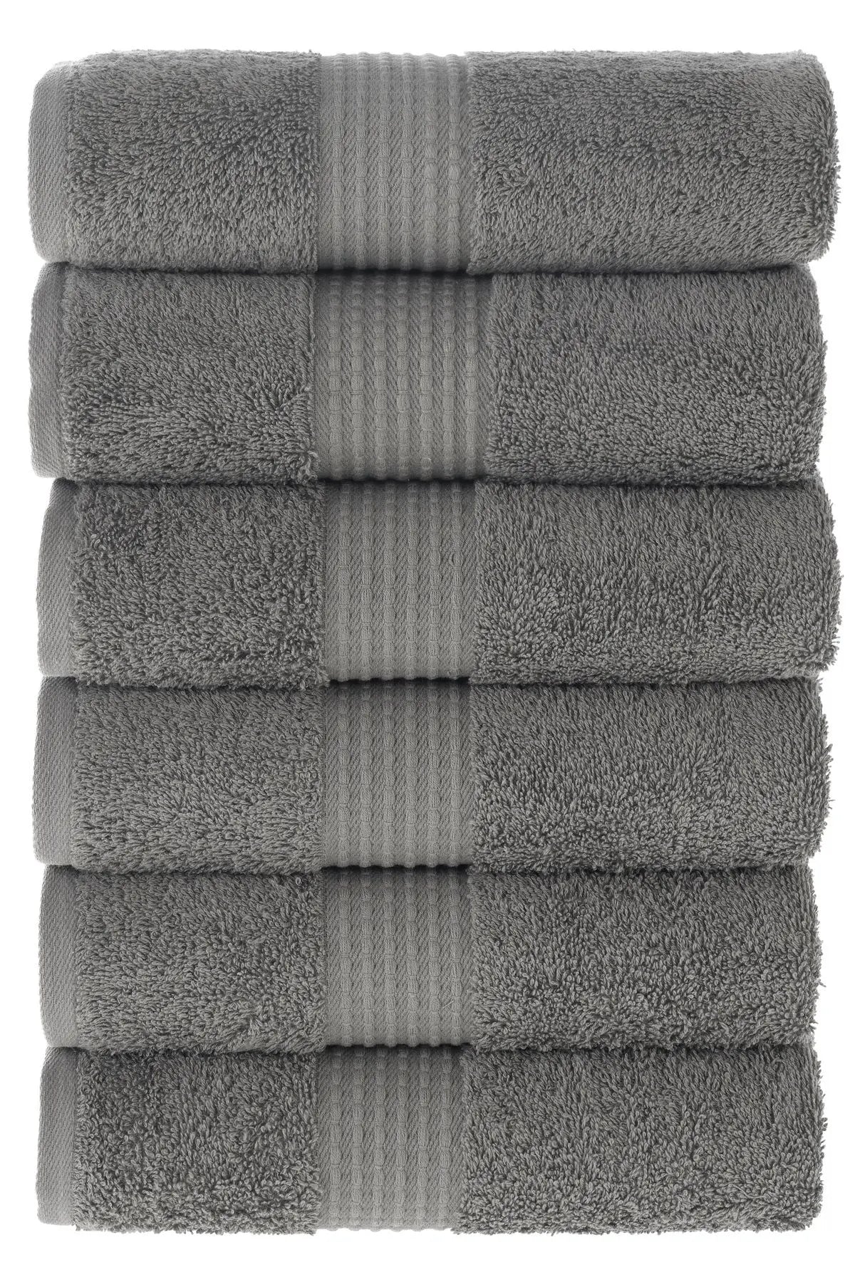 MAURA HOME Luxury Hand Towel Set 100% Cotton Hotel & Spa Quality 6 Large Hand Towels 50 x 100 cm Quick Drying Terry Towels. Soft, Plush and Highly Absorbent