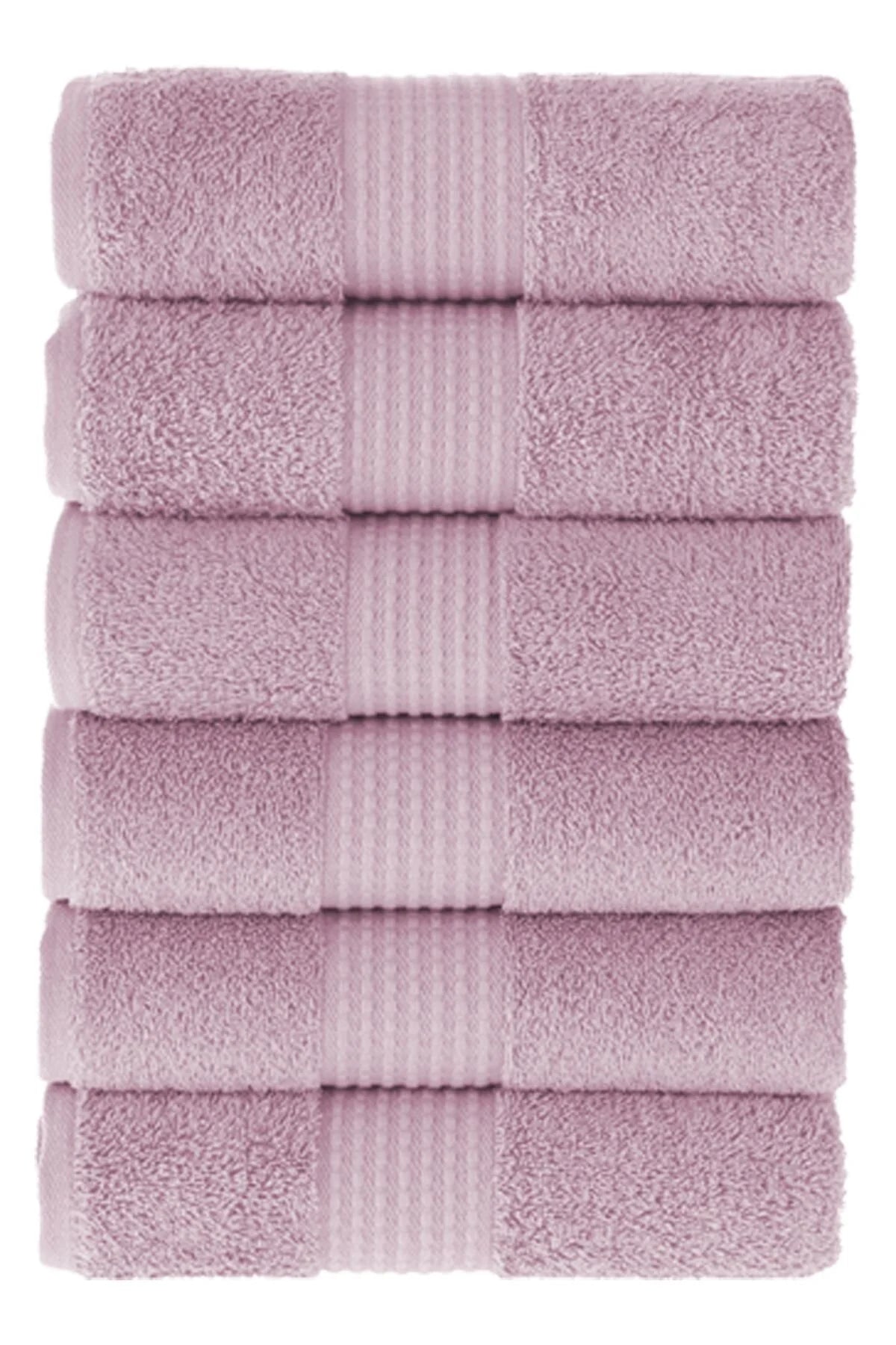 MAURA HOME Luxury Hand Towel Set 100% Cotton Hotel & Spa Quality 6 Large Hand Towels 50 x 100 cm Quick Drying Terry Towels. Soft, Plush and Highly Absorbent Orange