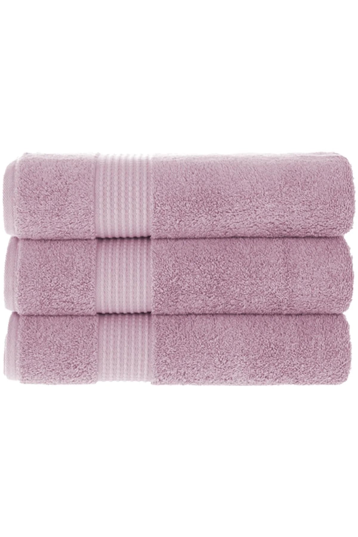 MAURA HOME Luxury Bath Towel Set 100% Cotton Hotel & Spa Quality 3 Large Bath Towels 70 x 140 cm Quick Drying Terry Towels Soft, Plush and Highly Absorbent Dry Rose