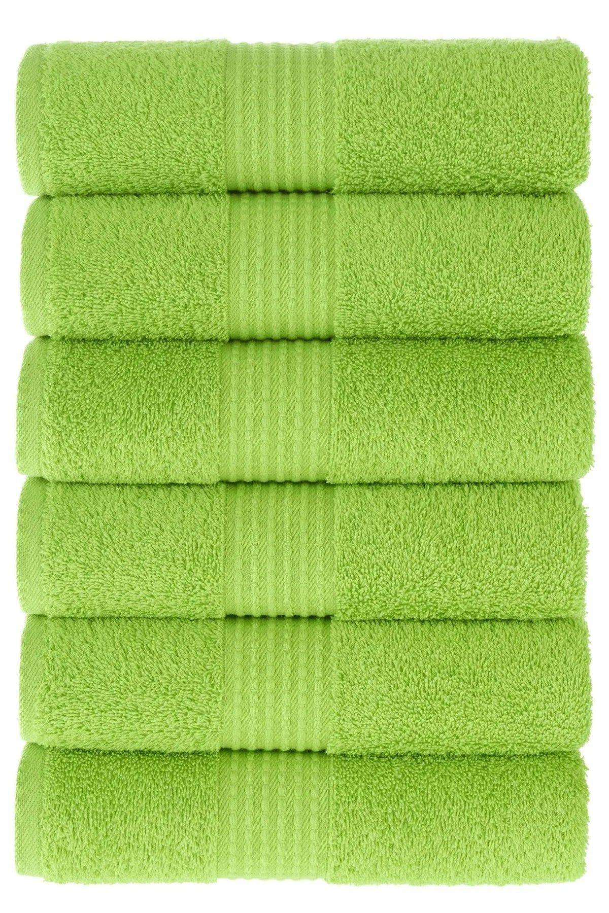 MAURA HOME Luxury Hand Towel Set 100% Cotton Hotel & Spa Quality 6 Large Hand Towels 50 x 100 cm Quick Drying Terry Towels. Soft, Plush and Highly Absorbent Midnight Green