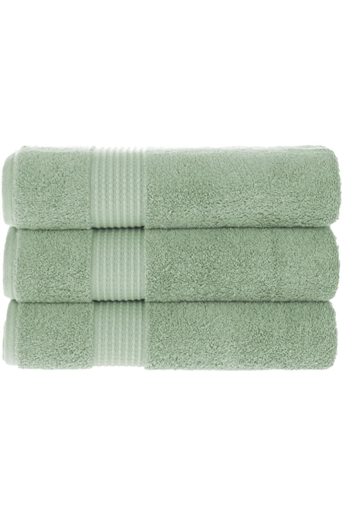 MAURA HOME Luxury Bath Towel Set 100% Cotton Hotel & Spa Quality 3 Large Bath Towels 70 x 140 cm Quick Drying Terry Towels Soft, Plush and Highly Absorbent Midnight Green
