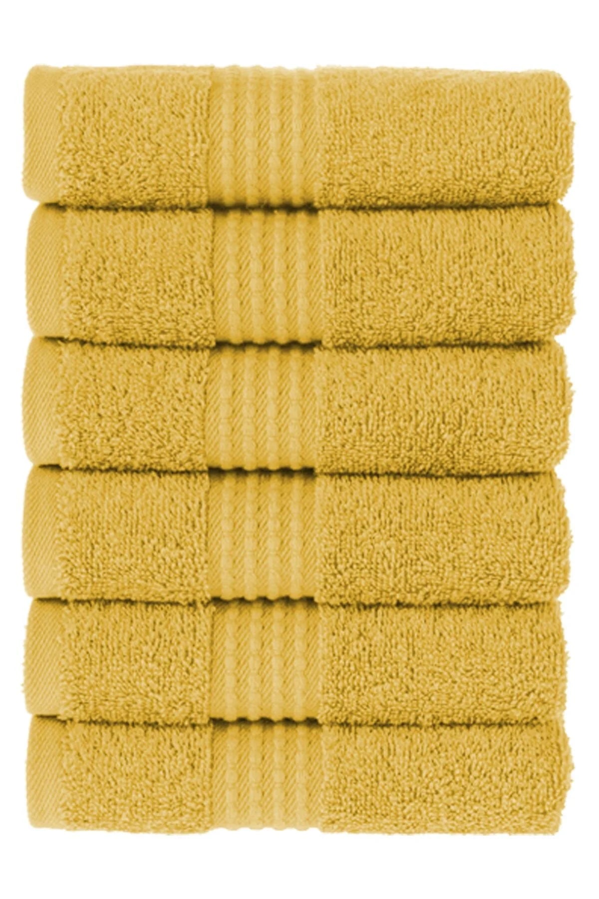 MAURA HOME Luxury Guest Towels Set 100% Cotton Hotel & Spa Quality 6 Large Guest Towels 30 x 50 Quick Drying Terry Towels. Soft, Plush and Highly Absorbent