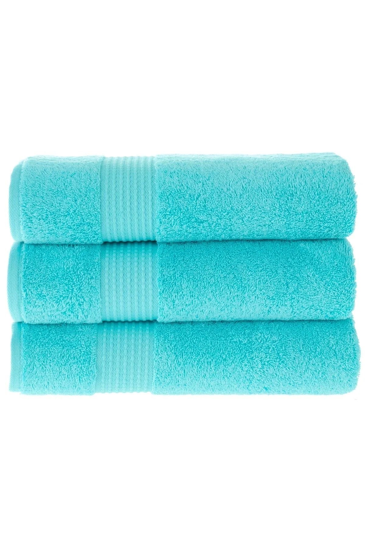 MAURA HOME Luxury Bath Towel Set 100% Cotton Hotel & Spa Quality 3 Large Bath Towels 70 x 140 cm Quick Drying Terry Towels Soft, Plush and Highly Absorbent Turquoise