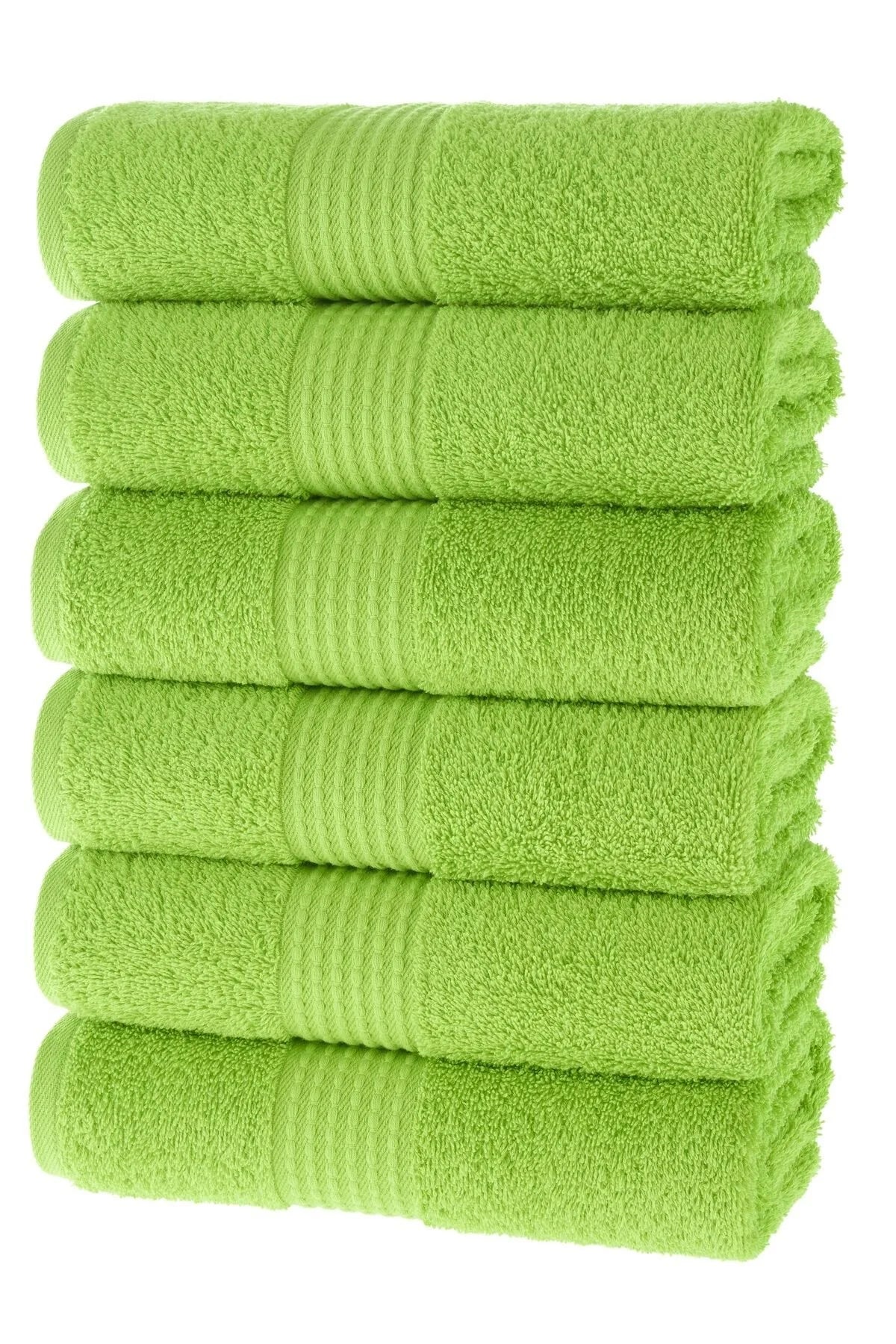 MAURA HOME Luxury Hand Towel Set 100% Cotton Hotel & Spa Quality 6 Large Hand Towels 50 x 100 cm Quick Drying Terry Towels. Soft, Plush and Highly Absorbent Midnight Green