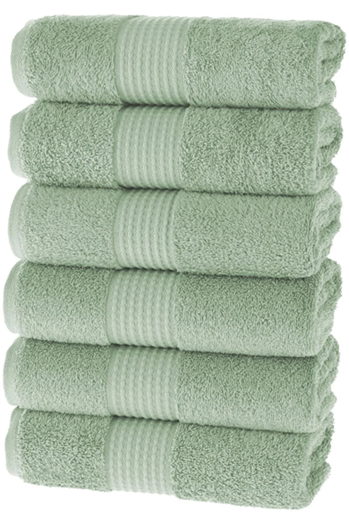 MAURA HOME Luxury Hand Towel Set 100% Cotton Hotel & Spa Quality 6 Large Hand Towels 50 x 100 cm Quick Drying Terry Towels. Soft, Plush and Highly Absorbent Dry Rose
