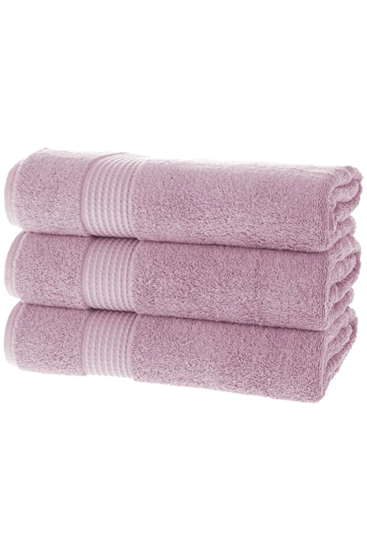 MAURA HOME Luxury Bath Towel Set 100% Cotton Hotel & Spa Quality 3 Large Bath Towels 70 x 140 cm Quick Drying Terry Towels Soft, Plush and Highly Absorbent Dry Rose