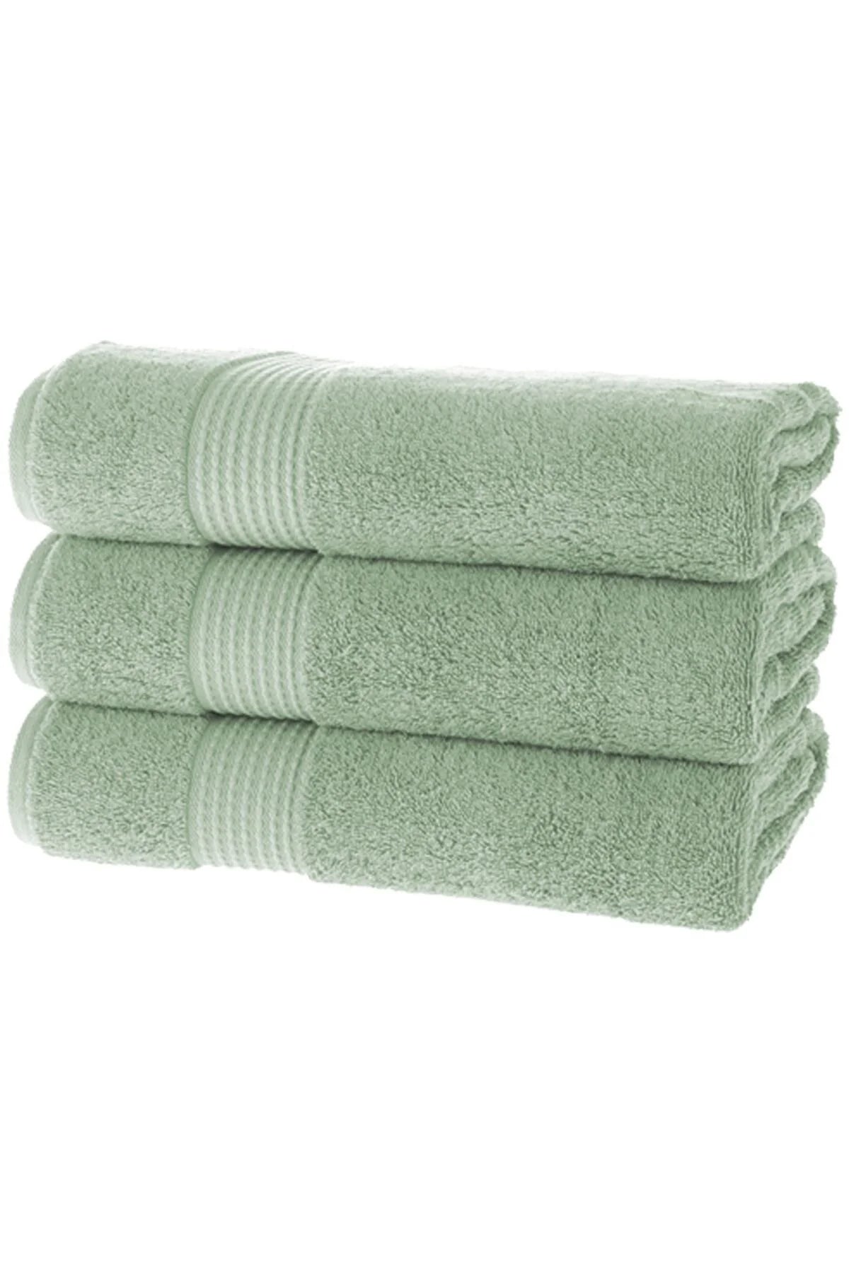 MAURA HOME Luxury Bath Towel Set 100% Cotton Hotel & Spa Quality 3 Large Bath Towels 70 x 140 cm Quick Drying Terry Towels Soft, Plush and Highly Absorbent Midnight Green