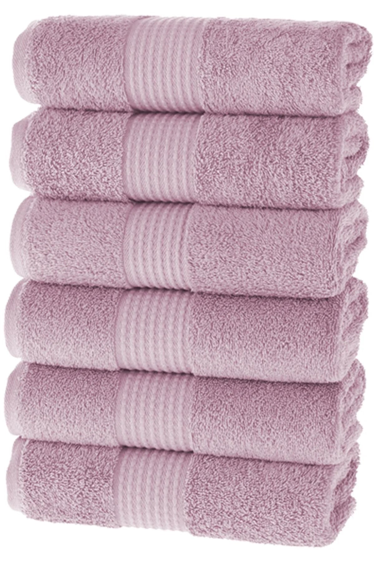 MAURA HOME Luxury Hand Towel Set 100% Cotton Hotel & Spa Quality 6 Large Hand Towels 50 x 100 cm Quick Drying Terry Towels. Soft, Plush and Highly Absorbent Orange